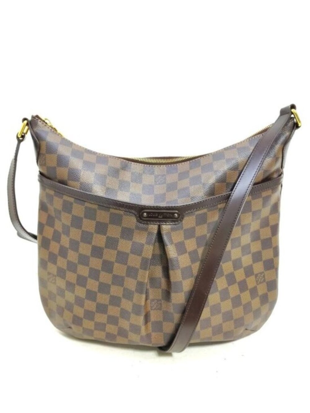 Authentic Louis Vuitton Bloomsbury GM Damier Ebene Canvas Crossbody Shoulder Bag